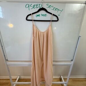 9Seed Women's Peach Midi Slip Dress